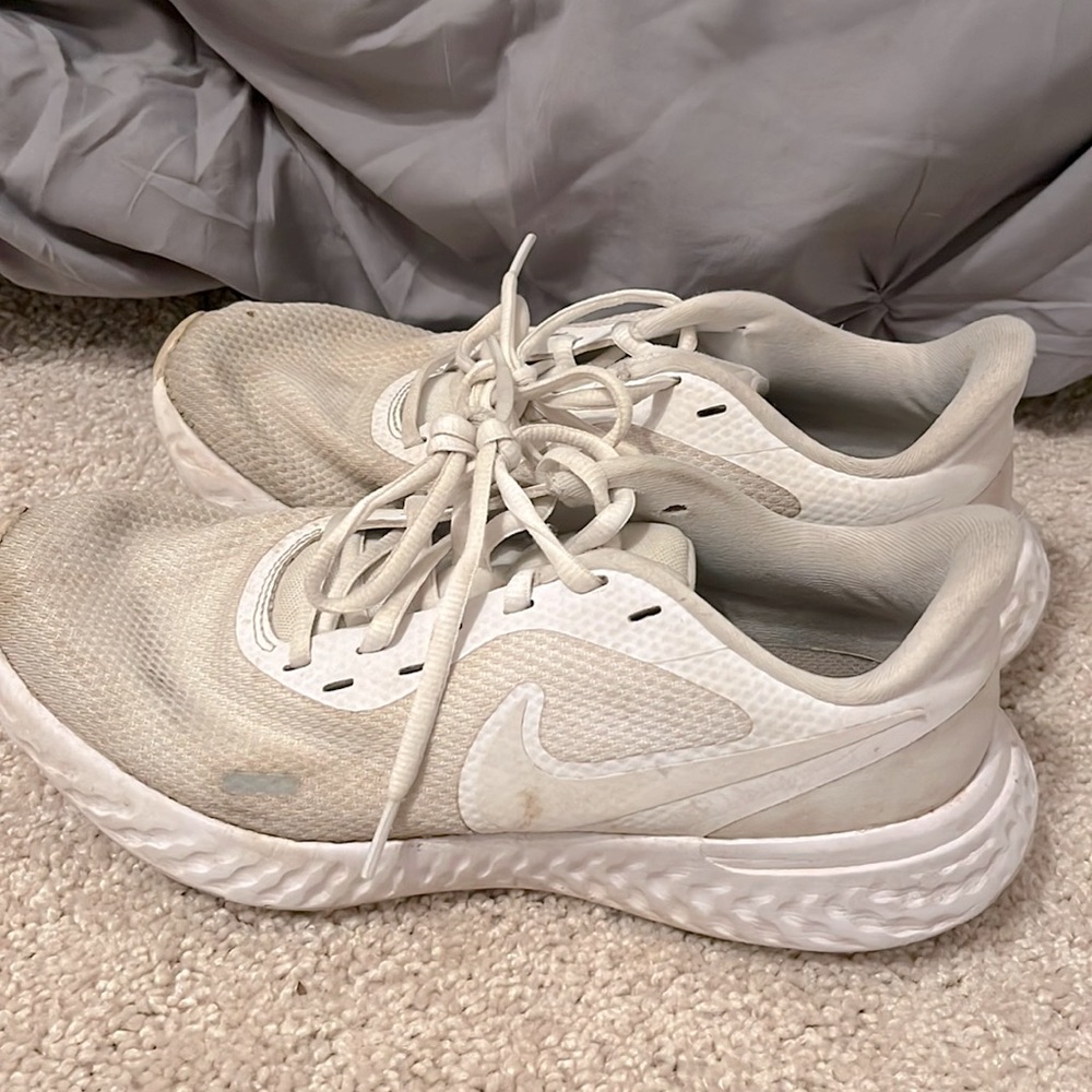 White Nike sneakers